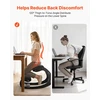 VEVOR Ergonominė medinė kėdė su paminkštinimu