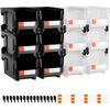 VEVOR Plastikinės sandėliavimo dėžutės 37.7 x 21.5 x 18 cm