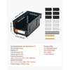 VEVOR Plastikinės sandėliavimo dėžutės 37.7 x 21.5 x 18 cm