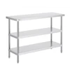 Vevor Nerūdijančio plieno virtuvinis stalas 45x121 cm