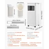VEVOR Nešiojamas oro kondicionierius 2kW, 3-in-1
