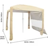 VEVOR Paplūdimio pastogė su šonine siena, 2,4 x 2,4 m