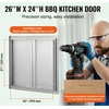 VEVOR nerūdijančio plieno kepsninės durelės 660x610 mm