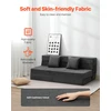 VEVOR Sulankstoma sofa-lova 3-in-1 su pagalvėmis pilka