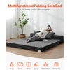VEVOR Sulankstoma sofa-lova 3-in-1 su pagalvėmis pilka