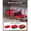 Vevor Plastikinės sulankstomos daiktadėžės 32 l, 3 vnt.