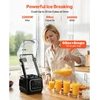 VEVOR Virtuvinis blenderis su ekranu 2L, 2200W, juodas