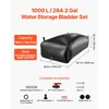 Vevor Vandens saugojimo talpykla 200x101x51 cm juoda PVC sulankstoma