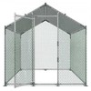 Vevor Didelis metalinis vištų voljeras 2 x 2 x 2 m
