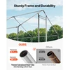 VEVOR Didelis metalinis vištidės voljeras 3 x 3 x 2 m