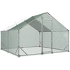 VEVOR Didelis metalinis vištidės voljeras 3 x 3 x 2 m