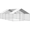 VEVOR Didelė metalinė vištidė 3 x 8 x 2 m