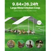 VEVOR Didelė metalinė vištidė 3 x 8 x 2 m