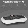HOMCOM vibracinė platforma, treniruoklis su 2 pasipriešinimo gumomis, 99 vibracijos lygiai, iki 120 kg, viso kūno treniruotėms, 200 W