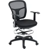 Vinsetto Ergonomiška rašomojo stalo kėdė su kojų atrama 95-115 cm - juoda