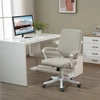 Vinsetto biuro kėdė su supimosi funkcija, reguliuojamu aukščiu, storu paminkštinimu, ergonomiška, 360° besisukantys ratukai, 62x69x92-100 cm