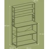 Songmics Virtuvės lentyna 40x100x167 cm