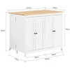 Sobuy Virtuvės salos Virtuvės spintelės Sideboard Darbo stalas Baro stalas KNL10-WN