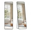 Songmics Veidrodis 150 x 40 cm, juodas