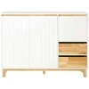 TV staliukas Vitrina, SoBuy FSB75-WN, 120x40x90 cm, Balta