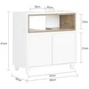 Sobuy Vanity Unit Vonios spintelė Vanity Unit po kriaukle BZR148-W