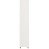 Sobuy Vonios spintelė su skalbinių krepšeliu ir stalčiais Vonios lentyna Aukšta spintelė Vonios kambarys BZR74-W