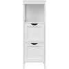 Songmics Vonios spintelė balta MDF 30x89x30 cm