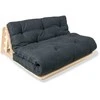 WOODMAN Futono Sofa, Layti 140, 1.4x1.15x0.8 m, Natūralus Grafitas