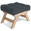 WOODMAN Pufas, Allegro, 55x47x43 cm, Grafito spalva