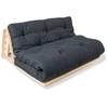 WOODMAN Sofa, Layti, 1.4x1.15x0.8 m, Grafitinis
