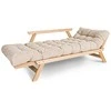 WOODMAN Sofa-lova, "Allegro", 170x83 cm, Kremo spalva