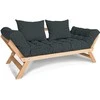 WOODMAN Sofa-lova, Allegro, 170x83 cm, Grafito spalva
