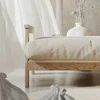 WOODMAN Sofa-lova, MEXICO, 210x105 cm, Kremo spalva