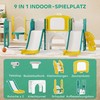 AIYAPLAY 9in1 Smukutis Ir Supynės Vaikams, Su Krepsiniu, Teleskopu, Piešimo Lenta, Varlės Dizainas, Geltona+Žalia