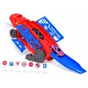 Jokomisiada 2-in-1 foldable DINOSAUR car and garage launcher + signs and springs ZA6616