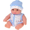 Jokomisiada 20 cm Baby Doll in a Carrier with Pacifier, Bottle and Accessories ZA6332
