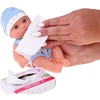 Jokomisiada 20 cm Baby Doll in a Carrier with Pacifier, Bottle and Accessories ZA6332