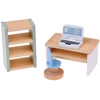 Jokomisiada 28-Piece Wooden Dollhouse Furniture Set – Kitchen, Living Room, Bedroom and Bathroom ZA660