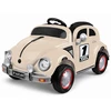 Jokomisiada Baterija-powered car for children, beige retro, rocking effect, PA0349