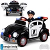 Jokomisiada Baterija-powered car for children, police car, Beetle, POLICE, rocking PA0350