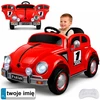 Jokomisiada Baterija-powered car for children, red retro, rocking effect, PA0349
