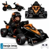 Jokomisiada Baterija-powered racing car for kids Formula E McLaren NEOM PA0346