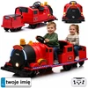 Jokomisiada Baterija-powered train for children, locomotive + carriage, sounds, lights PA0348