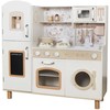 Jokomisiada Beautiful Large Wooden Kitchen for Children Oven Skalbimo mašina Šaldytuvas ZA5271