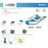 Force Bestway Pripučiama valtis CASPIAN 230x130x33cm - irklų komplektas + pompa 65046