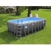 Bestway „Splashview“ karkasinis baseinas, 488 m x 244 cm, pilka rotango imitacija, 10in1, 561MB