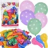 Jokomisiada Colorful Balloons with baltas dots set of 100 pieces ZA5568
