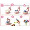 Dėlionė Jokomisiada Creative DIY Fabric Flower Bouquet Making Kit with Flower Press and Vase ZA6596