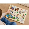 Dėlionė Jokomisiada Wooden puzzle FARMA puzzle with handles - 10 pieces ZA6416