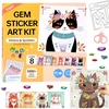 Jokomisiada Diamond Painting Cats for Kids – 8 Pictures, 1000 Gem Stickers ZA6307